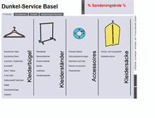 Tablet Screenshot of dunkel-service.ch